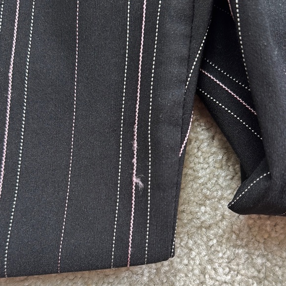 Black Pinstripe Pants Byerwear Juniors 5 - Picture 3 of 6